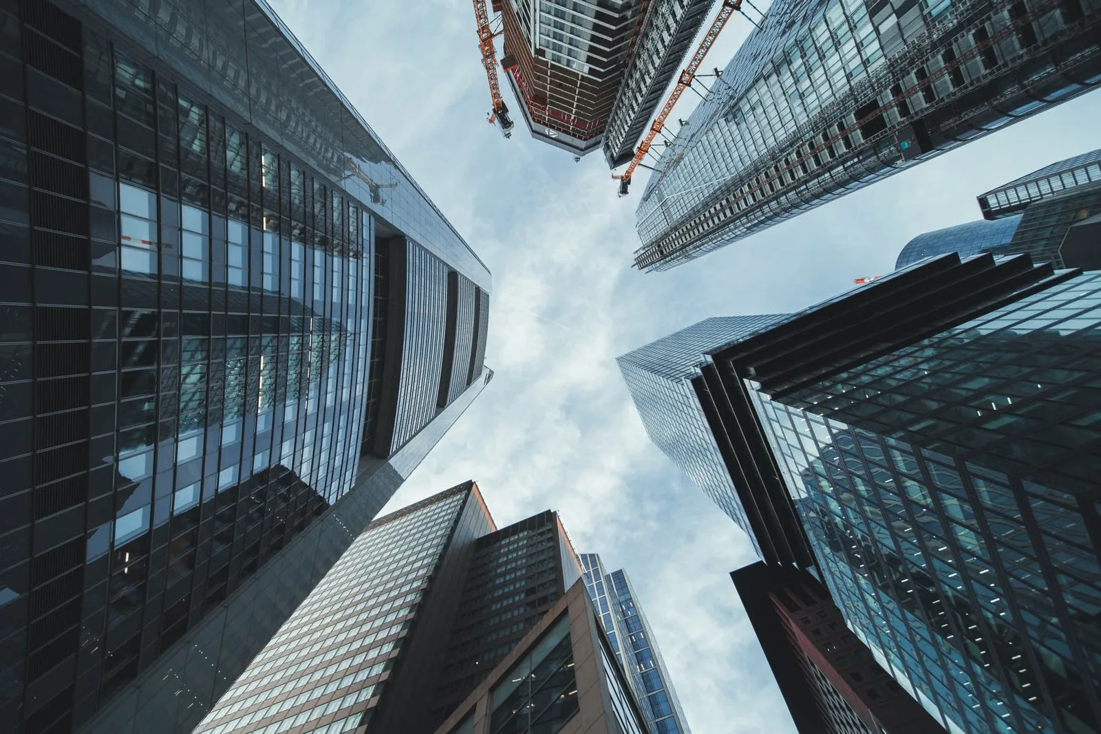 Modern corporate towers reaching skyward